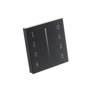 Dotekový ovládač stmívač LUX 4kanálový vypínačový černý